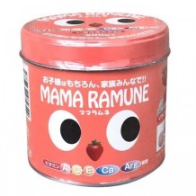 Kẹo cho trẻ biếng ăn Mama Ramune của Nhật 200 viên Vị Dâu