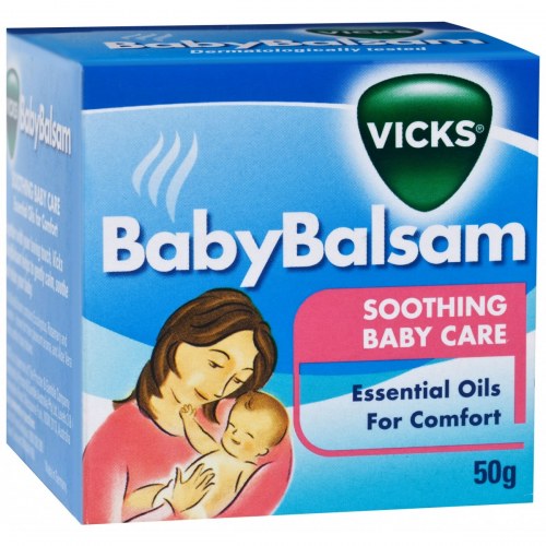 Dầu Giữ Ấm Baby Balsam Vick – Giữ Ấm Ngực Phòng Ho Cảm Lạnh Cho Bé