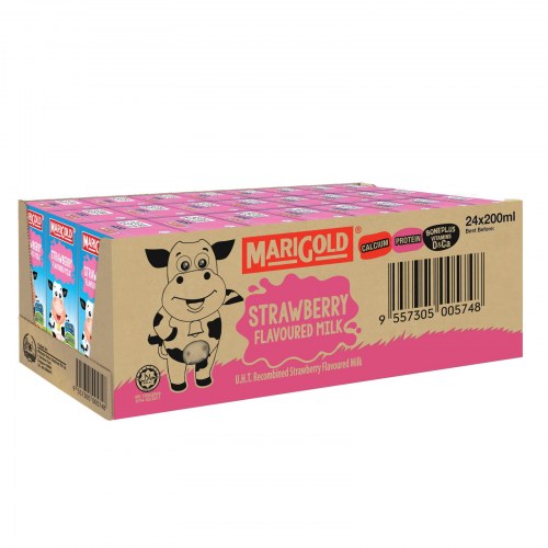 Sữa Tươi Marigold Vị Dâu Hộp 200Ml