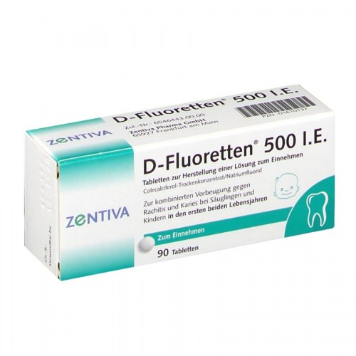 Vitamin D Fluoretten Xách Tay Đức - Bổ Sung D3 Cho Bé (Mẫu Mới)