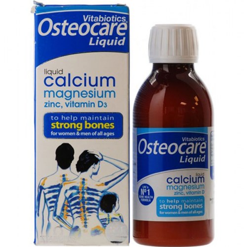 Canxi Nước Osteocare Liquid 200Ml Vitabiotics Của Anh Bổ Sung Canxi, Magie, Kẽm, Vitamin D